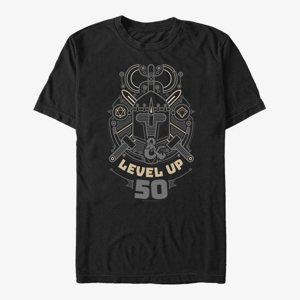 Queens Dungeons & Dragons - Level Up Fifty Unisex T-Shirt Black