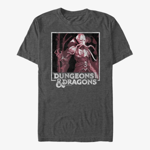 Queens Dungeons & Dragons - MindFlayer Box Up Unisex T-Shirt Dark Heather Grey