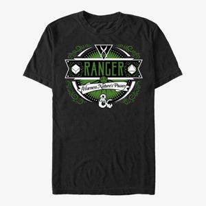 Queens Dungeons & Dragons - Ranger Label Unisex T-Shirt Black