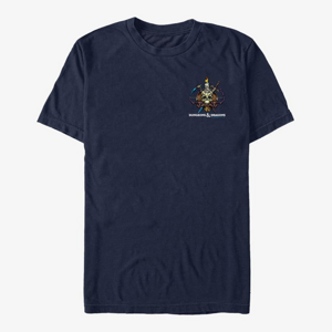 Queens Dungeons & Dragons - Skull Badge Unisex T-Shirt Navy Blue