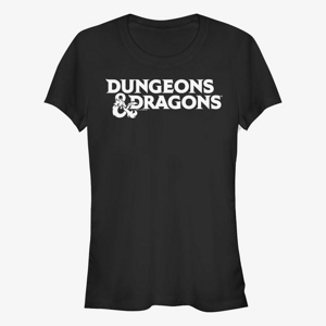 Queens Dungeons & Dragons - Stacked Logo Women's T-Shirt Black