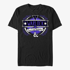 Queens Dungeons & Dragons - Warlock Label Unisex T-Shirt Black
