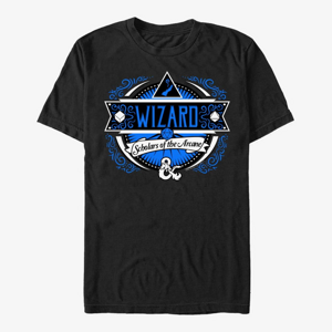 Queens Dungeons & Dragons - Wizard Label Unisex T-Shirt Black