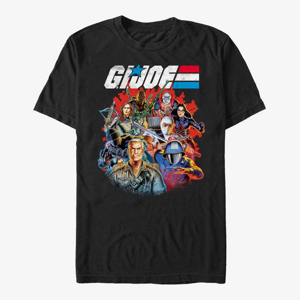 Queens Hasbro G.I. Joe - Retro Vs Group Unisex T-Shirt Black