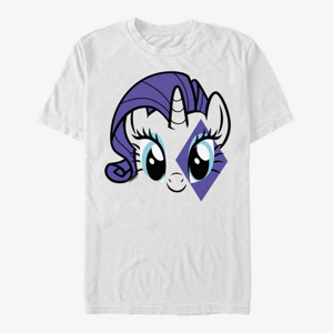 Queens Hasbro My Little Pony - Rarity Face Men's T-Shirt White