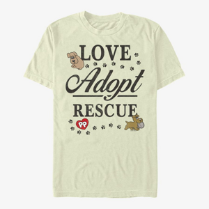 Queens Hasbro Pound Puppies - Love Adopt Rescue Unisex T-Shirt Natural