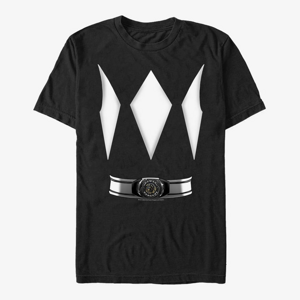 Queens Hasbro Power Rangers - Black Ranger Costume Tee Unisex T-Shirt Black