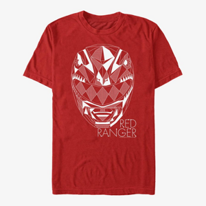 Queens Hasbro Power Rangers - Red Ranger Lines Unisex T-Shirt Red