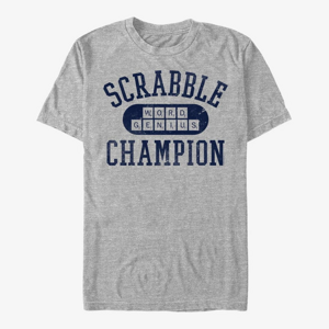 Queens Hasbro Scrabble - SCRABBLE CHAMPION COLLEGIATE Unisex T-Shirt Heather Grey