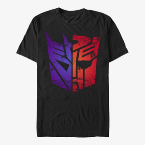 Queens Hasbro Transformers - Split Logo Unisex T-Shirt Black