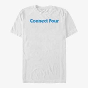 Queens Hasbro Vault Connect Four - C4 LOGO Unisex T-Shirt White