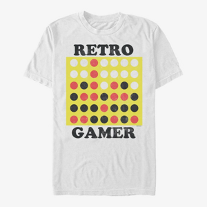 Queens Hasbro Vault Connect Four - Retro Gamer Unisex T-Shirt White