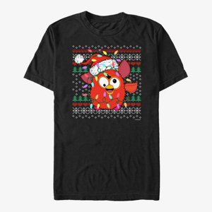 Queens Hasbro Vault Furby - Christmas lights Unisex T-Shirt Black