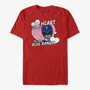 Queens Hasbro Vault Power Rangers - Heart Belongs to Blue Ranger Unisex T-Shirt Red