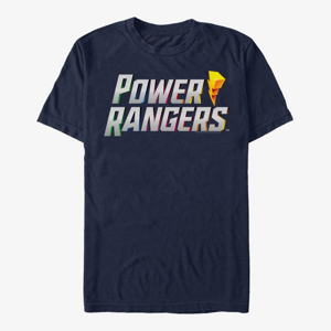 Queens Hasbro Vault Power Rangers - Power 3D Logo Unisex T-Shirt Navy Blue