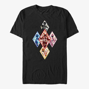 Queens Hasbro Vault Power Rangers - The Team In Diamonds Unisex T-Shirt Black