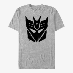 Queens Hasbro Vault Transformers - Decepticon Graffiti Logo Unisex T-Shirt Heather Grey