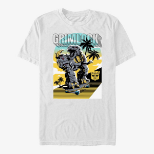 Queens Hasbro Vault Transformers - Grimlock Skater Unisex T-Shirt White