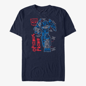 Queens Hasbro Vault Transformers - Prime Doodle Unisex T-Shirt Navy Blue