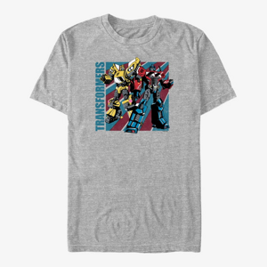 Queens Hasbro Vault Transformers - Transform Merica Unisex T-Shirt Heather Grey