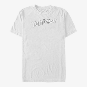Queens Hasbro Vault Yahtzee - YAHTZEE LOGO DISTRESSED Unisex T-Shirt White