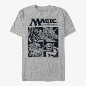 Queens Magic: The Gathering - Four Box Unisex T-Shirt Heather Grey