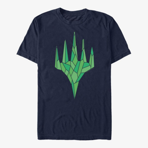 Queens Magic: The Gathering - Green Crystal Unisex T-Shirt Navy Blue