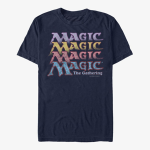 Queens Magic: The Gathering - Retro Stack Unisex T-Shirt Navy Blue