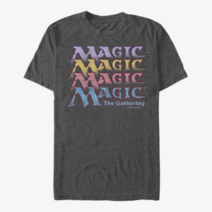 Queens Magic: The Gathering - Retro Stack Unisex T-Shirt Dark Heather Grey