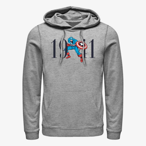 Queens Marvel Avengers Classic - America Forty One Unisex Hoodie Heather Grey