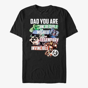Queens Marvel Avengers Classic - Avenger Dad Unisex T-Shirt Black