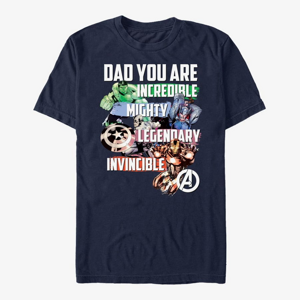 Queens Marvel Avengers Classic - Avenger Dad Unisex T-Shirt Navy Blue