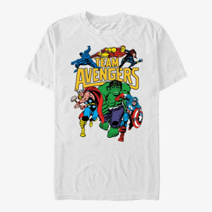Queens Marvel Avengers Classic - Avengers Assemble Men's T-Shirt White