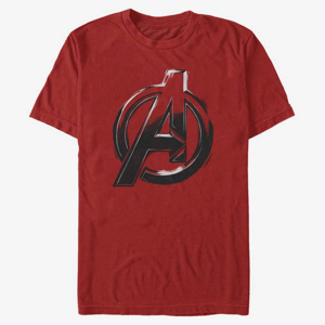 Queens Marvel Avengers Classic - Avengers Logo Sketch Men's T-Shirt Red