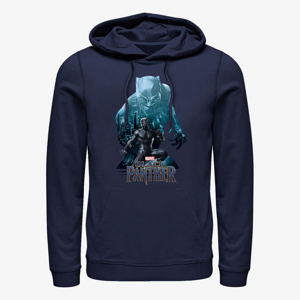 Queens Marvel Avengers Classic - Blue Panther Unisex Hoodie Navy Blue