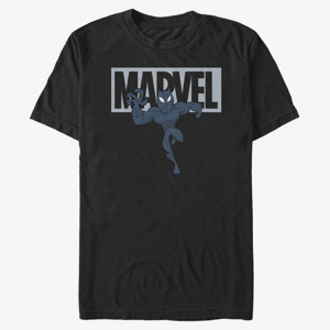 Queens Marvel Avengers Classic - Brick Panther Men's T-Shirt Black