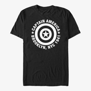 Queens Marvel Avengers Classic - Brooklyn Round Unisex T-Shirt Black