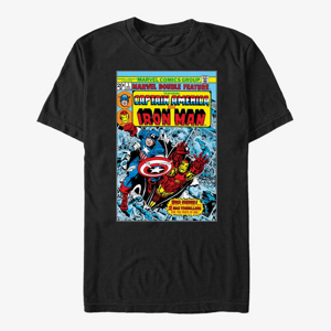 Queens Marvel Avengers Classic - Cap & Iron man Unisex T-Shirt Black