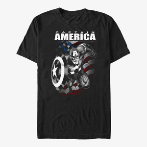 Queens Marvel Avengers Classic - Capt America Unisex T-Shirt Black