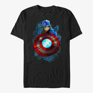 Queens Marvel Avengers Classic - Captn Unisex T-Shirt Black