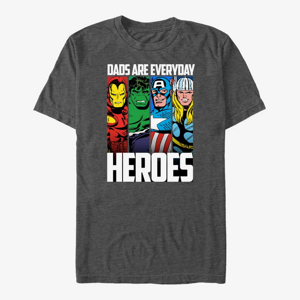 Queens Marvel Avengers Classic - Everyday Hero Dad Unisex T-Shirt Dark Heather Grey