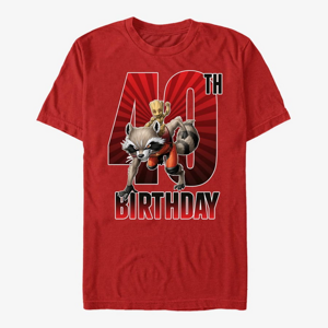 Queens Marvel Avengers Classic - Groot 40th Bday Unisex T-Shirt Red
