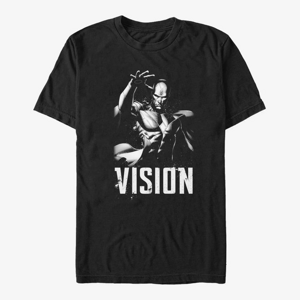 Queens Marvel Avengers Classic - Grunge Vision Unisex T-Shirt Black