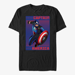 Queens Marvel Avengers Classic - Halftone Cap Unisex T-Shirt Black