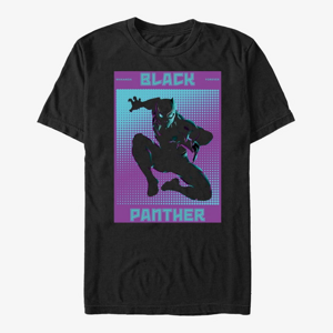 Queens Marvel Avengers Classic - Halftone Panther Unisex T-Shirt Black