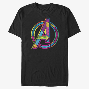 Queens Marvel Avengers Classic - Halftone Pop A Unisex T-Shirt Black