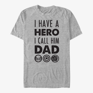 Queens Marvel Avengers Classic - Hero Dad Unisex T-Shirt Heather Grey