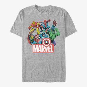 Queens Marvel Avengers Classic - Heroes of Today Unisex T-Shirt Heather Grey