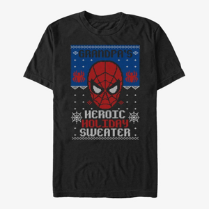 Queens Marvel Avengers Classic - Holiday Sweater Grandpa Unisex T-Shirt Black
