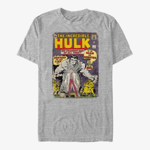 Queens Marvel Avengers Classic - Hulk ComicCover Unisex T-Shirt Heather Grey